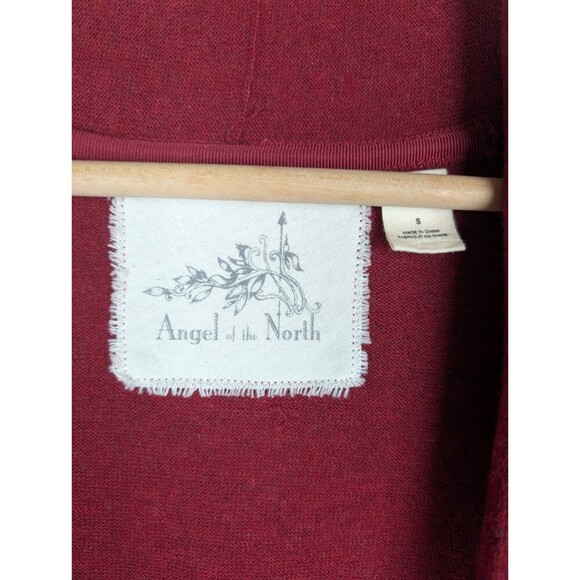 Anthropologie Angel of the North Cardigan Maroon Size Small - Picture 3 of 5